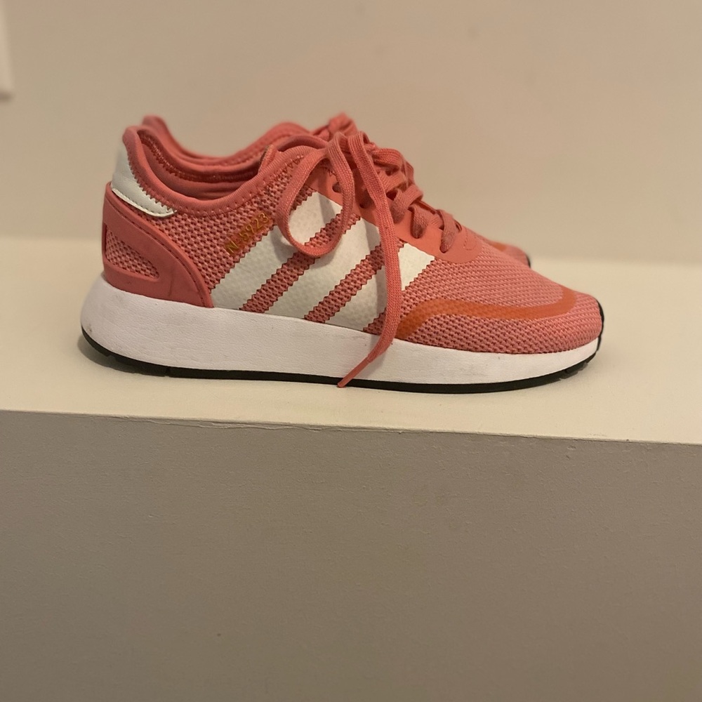 Pink Adidas sneakers kids size 5